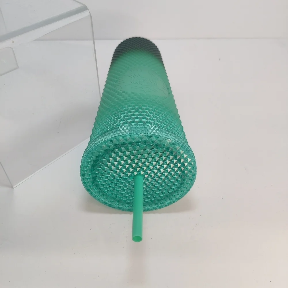 NEW Starbucks Diamond Texture Tumbler Venti 24 Oz Green Ombre Gradient 2022